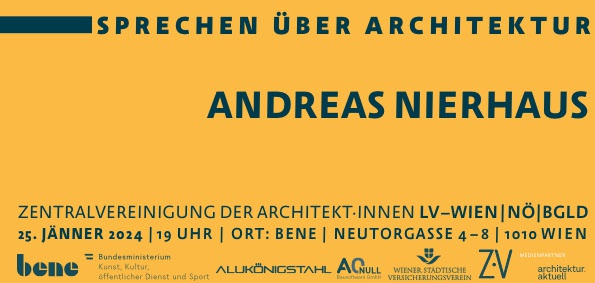 Sprechen über Architektur Andreas Nierhaus Zentralvereinigung der