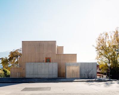 Wohnanlage Kaspar Weyrer Straße, Innsbruck, Tirol; Bauherr: Diözese Innsbruck; Architektur: Architekturbüro Werner Burtscher, Stams / Snøhetta Studio Innsbruck GmbH, Innsbruck