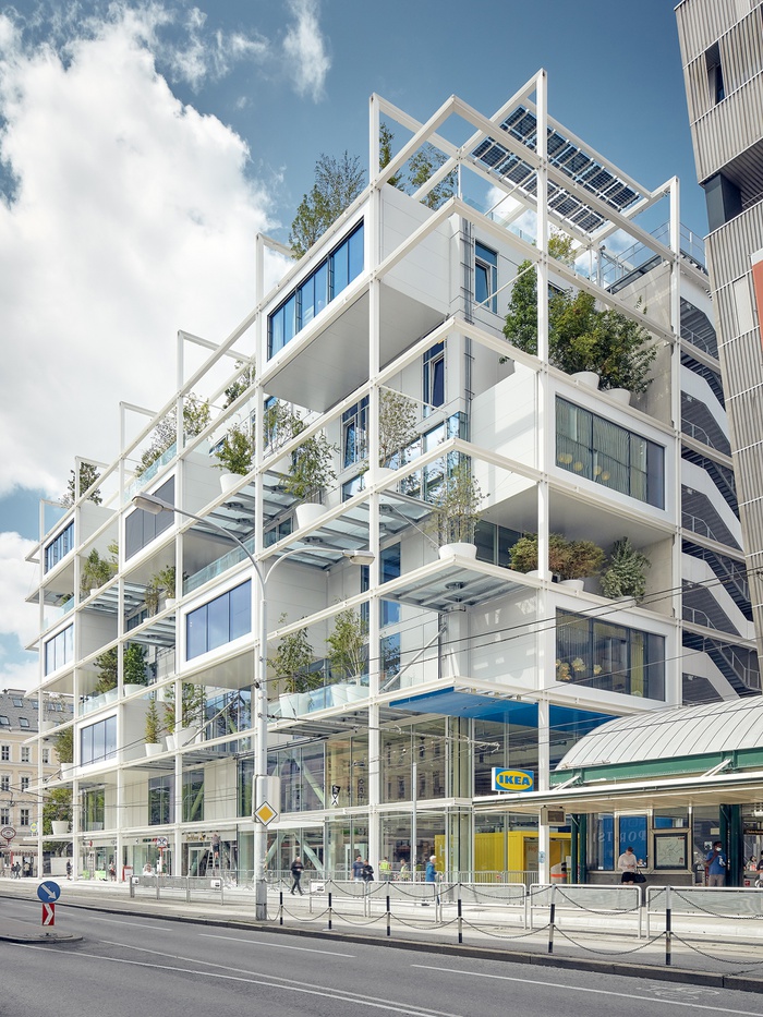 IKEA Wien Westbahnhof; 
Bauherr·in: IKEA Einrichtungen Handels-GmbH, Projektleiterin Sandra Sindler-Larsson; 
Architektur: querkraft architekten, Wien