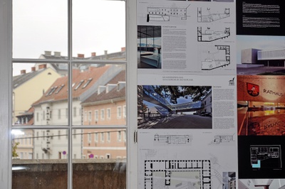 Ausstellung aller eingereichten Projekte im afo – Architekturforum Oberösterreich – © Foto: Andreas Seyringer Ausstellung aller eingereichten Projekte im afo – Architekturforum Oberösterreich