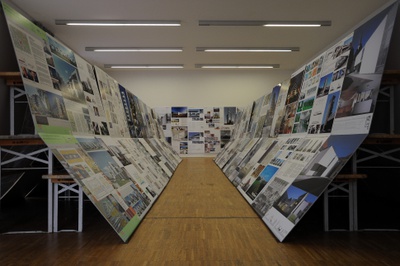 Ausstellung aller eingereichten Projekte im afo – Architekturforum Oberösterreich – © Foto: Andreas Seyringer Ausstellung aller eingereichten Projekte im afo – Architekturforum Oberösterreich