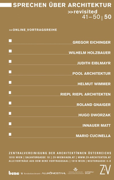 Sprechen über Architektur >>revisited 41-50