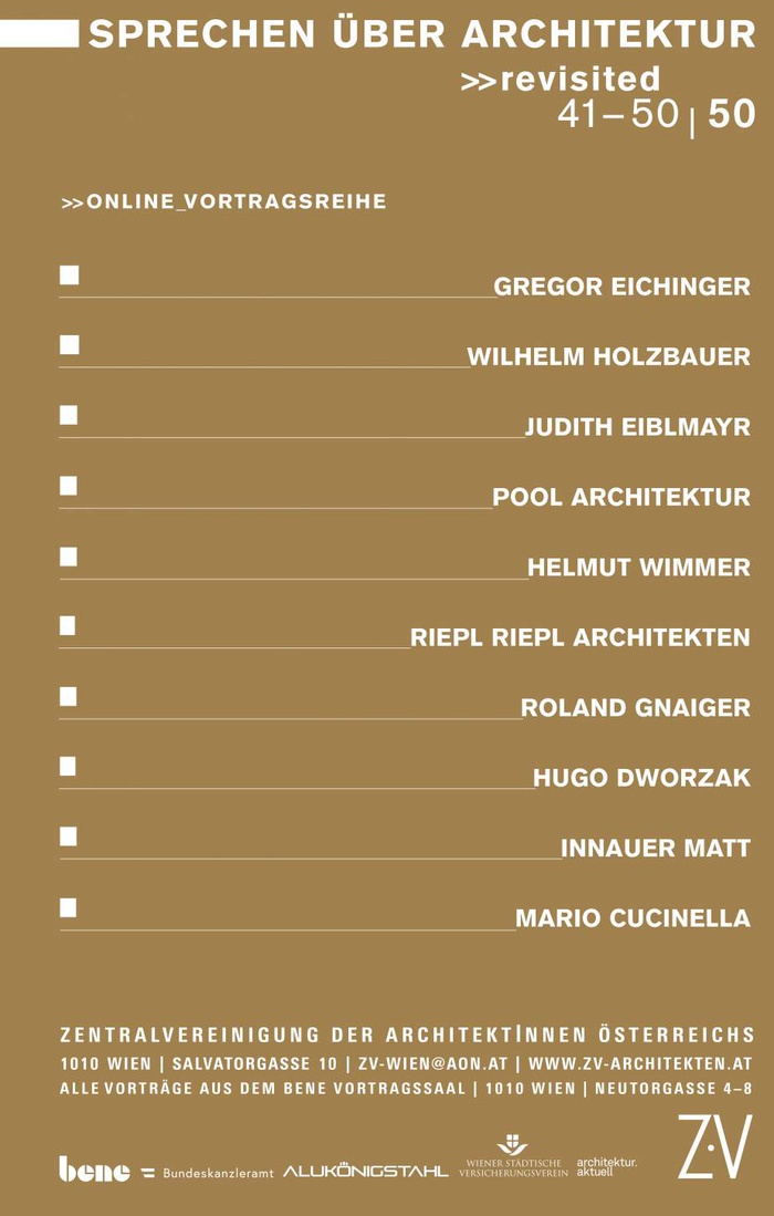 Sprechen über Architektur >>revisited 41-50