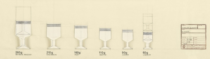 Carl Auböck
Gläser-Prototypen für die Fa. Riedel
1966