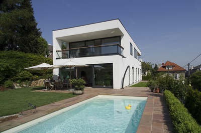 Haus Hodel Blick vom Garten | einszueins architektur