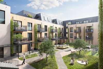 Generationswohnen in Mistelbach Planung und Visualierung KDA Klaus Duda