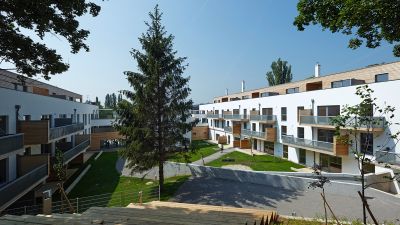 Wohnbau Breitenfurterstraße, Wien 23, Praschl-Goodarzi Architekten