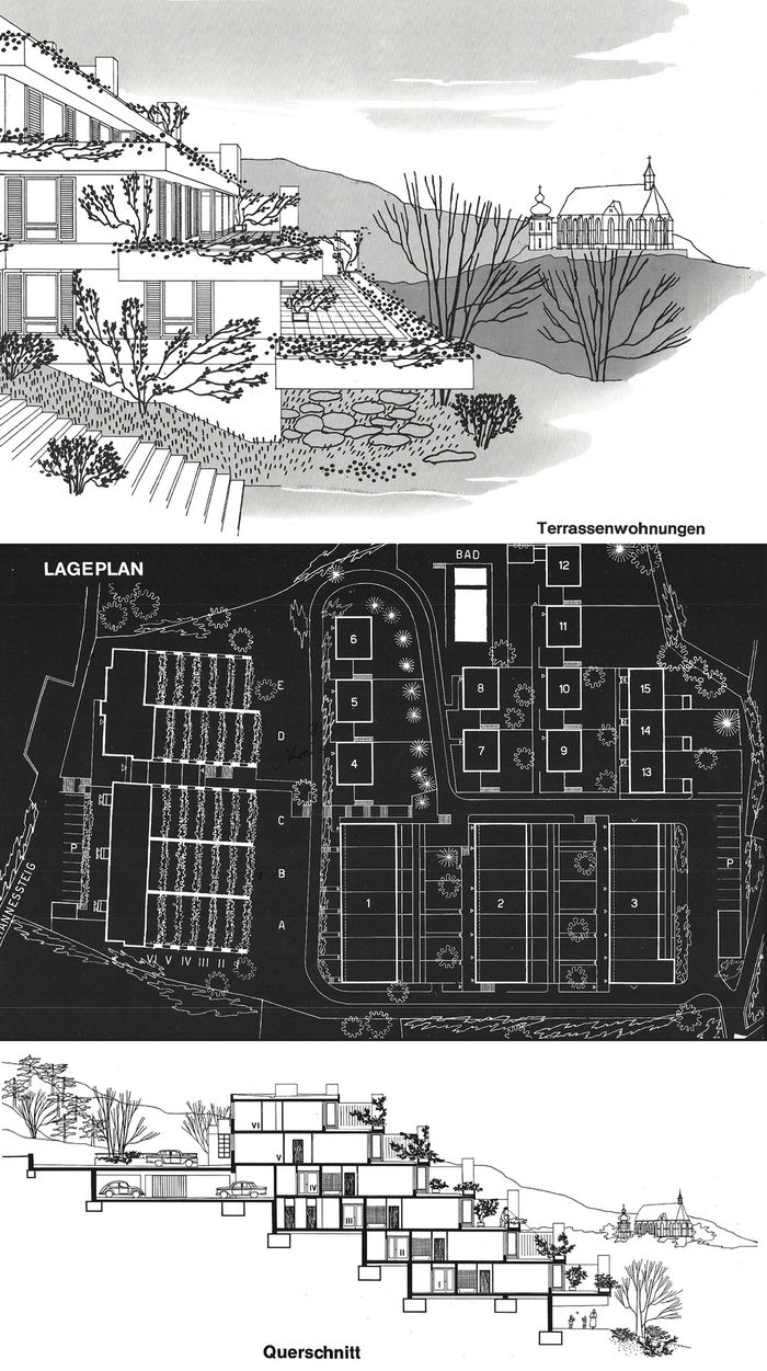 "Goldene Stiege" - Mödling, Arch. Eugen Wörle, 1970